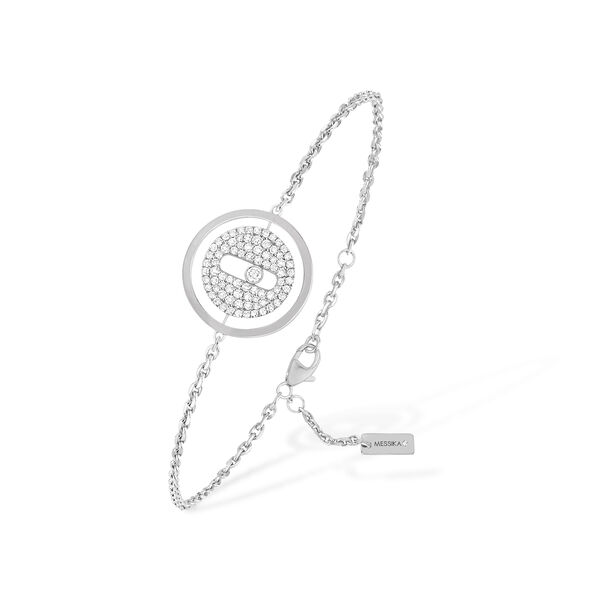 Lucky Move Small White Gold and Diamond Pav&eacute; Bracelet